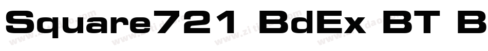 Square721 BdEx BT Bold字体转换